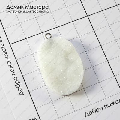 K-Kul-000961 - кварц, подвеска, друза, натуральный камень, размер камня 34х24х7мм
