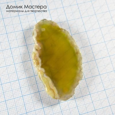 K-Kul-000964 - агат, срез,  натуральный камень, 51х30х5мм