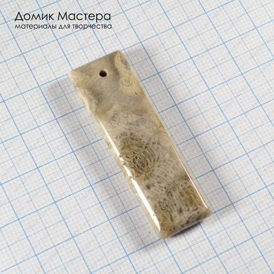 K-Kul-000968 - коралл, подвеска, натуральный камень, 49х15х5мм