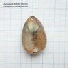 K-Kul-000984 - кварц аквариумный, двояковыпуклая подвеска, натуральный камень с включениями