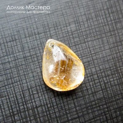 K-Kul-000985 - кварц рутиловый, натуральный камень, подвеска, с золотым рутилом, Бразилия, 16х12х6мм 