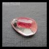 K-Kul-000992 - кварц аквариумный, двояковыпуклая подвеска, натуральный камень с включениями