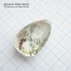 K-Kul-000993 - кварц аквариумный, двояковыпуклая подвеска, натуральный камень с включениями