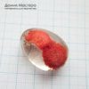 K-Kul-000994 - кварц аквариумный, двояковыпуклая подвеска, натуральный камень с включениями, 28х20х17мм