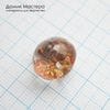 K-Kul-000995 - кварц аквариумный, двояковыпуклая подвеска, натуральный камень с включениями, 15х14х12мм