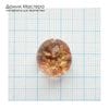 K-Kul-000995 - кварц аквариумный, двояковыпуклая подвеска, натуральный камень с включениями, 15х14х12мм