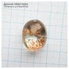 K-Kul-000997 - кварц аквариумный, двояковыпуклая подвеска, натуральный камень с включениями, 22х18х15мм