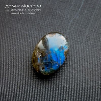 K-Kul-001007 - лабрадор, подвеска, натуральный камень, Мадагаскар, 20х15х5мм