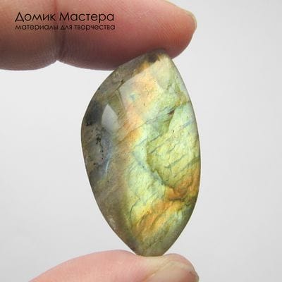 K-Kul-001020 - лабрадор, подвеска, натуральный камень, Мадагаскар, 38х21х6мм