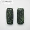 K-Kul-001022 - яшма, пара подвесок, двояковыпуклые, двусторонние, натуральный камень, Африка, 34х14х6мм