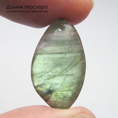 K-Kul-001025 - лабрадор, подвеска, натуральный камень, Африка, 22х14х6мм