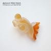 K-Kul-001043 - агат, резная подвеска, рыбка,  натуральный камень, Африка,  29х20х11мм