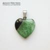 K-Kul-001050 - агат, подвеска, тонирован, двусторонняя, с бейлом, натуральный камень, Африка, 19х19х5мм