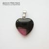 K-Kul-001051 - агат, подвеска, тонирован, двусторонняя, с бейлом, натуральный камень, Африка, 20х19х5мм