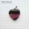K-Kul-001052 - агат, подвеска,  тонирован, двусторонняя, с бейлом, натуральный камень, Африка, 20х19х5мм