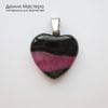 K-Kul-001052 - агат, подвеска,  тонирован, двусторонняя, с бейлом, натуральный камень, Африка, 20х19х5мм