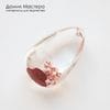 K-Kul-001053 - кварц аквариумный (фантомный), подвеска,  прозрачный, с включениями, натуральный камень, 35х22х13мм