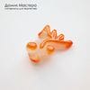 K-Kul-001064 - агат, подвеска,  рыбка резная, натуральный камень, тонирован, 26х19х12мм