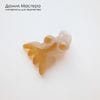 K-Kul-001065 - агат, подвеска,  рыбка резная, натуральный камень, тонирован, 28х20х11мм