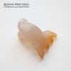 K-Kul-001065 - агат, подвеска,  рыбка резная, натуральный камень, тонирован, 28х20х11мм