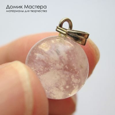 K-Kul-001066 - стекло вулканическое, подвеска,  12мм