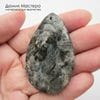 K-Kul-001079 - ларвикит, подвеска,  натуральный камень, 54х37х6мм