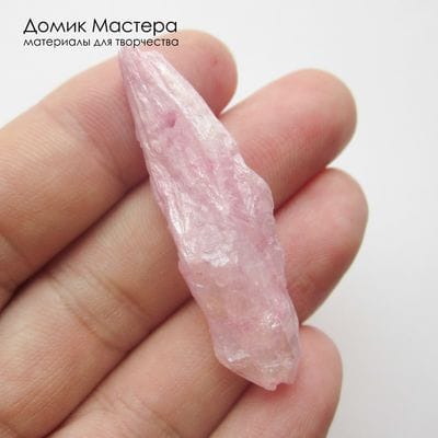 K-Kul-001081 - кварц, кристалл, АВ напыление, подвеска,  натуральный камень, тонирован, 46х13х8мм