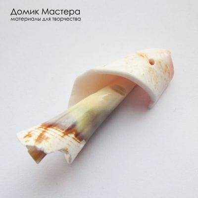 K-Kul-001104 - ракушка, подвеска, натуральная, 40х17х17мм