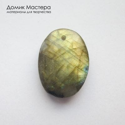 K-Kul-001113 - лабрадор, подвеска, натуральный камень, 22х15х5мм