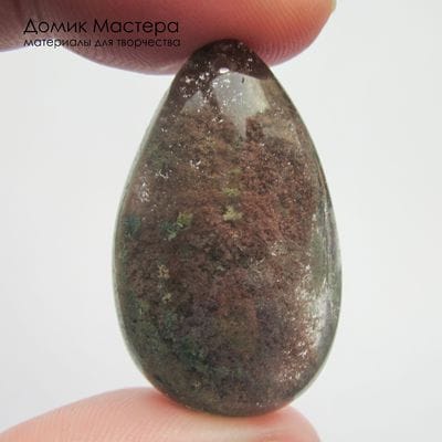 K-Kul-001117 - кварц, аквариумный (фантомный), подвеска, натуральный камень, 35х20х11мм