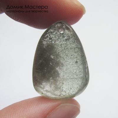 K-Kul-001118 - кварц, аквариумный (фантомный), подвеска, натуральный камень, 25х18х10мм