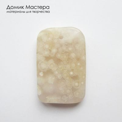 K-Kul-001122 - агат, подвеска, натуральный камень, 39х25х7мм
