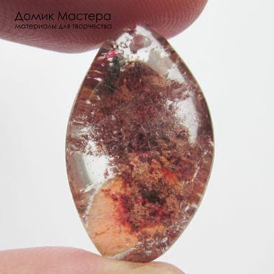 K-Kul-001126 - кварц аквариумный,  подвеска, натуральный камень,  25х14х9мм