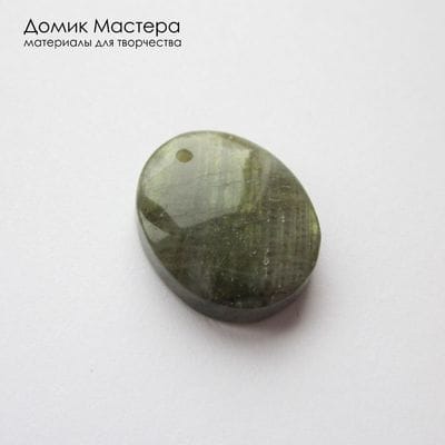 K-Kul-001138 - лабрадор, подвеска, натуральный камень, Африка, 19х15х5мм
