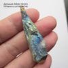K-Kul-001152 - кристалл кварца, подвеска, титановое напыление, натуральный камень, 49х15х10мм