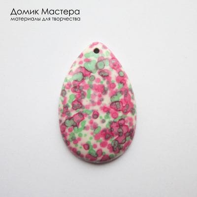 K-Kul-001153 - каменная крошка, подвеска, тонирована,  46х30х5мм