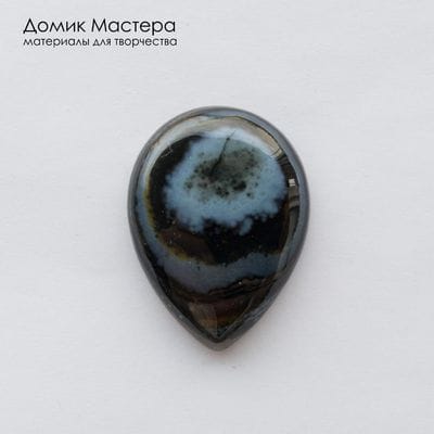 K-K-002418 - агат, кабошон, натуральный камень, тонирован, 40х29х8мм, Африка