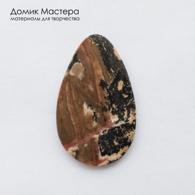 K-K-002419 - родонит, кабошон, натуральный камень, 50х30х3мм