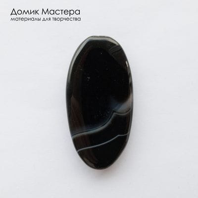 K-Bus-001110 - агат, бусина, натуральный камень, тонирован, 51х26х6мм
