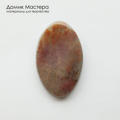 K-K-002430 - халцедон, кабошон, натуральный камень, 42х25х5мм, Россия