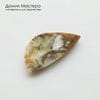 K-K-002427 - агат моховой, кабошон, натуральный камень, 37х18х3мм, Россия