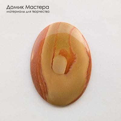 K-K-002453 - яшма, кабошон, натуральный камень, Россия, 55х40х6 мм