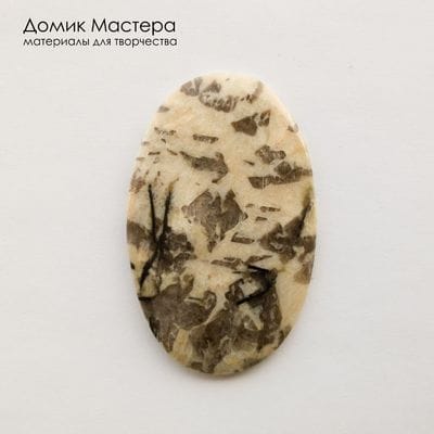 K-K-002448 - пегматит, кабошон, натуральный камень, Россия, 51х32х4 мм