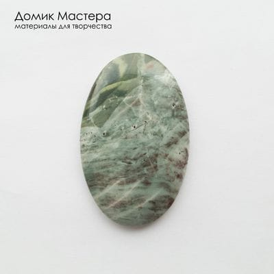 K-K-002456 - яшма, кабошон, натуральный камень, Россия, 54х34х5 мм