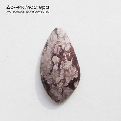 K-K-002469 - чароит, кабошон, натуральный камень, Россия, 48х26х8мм